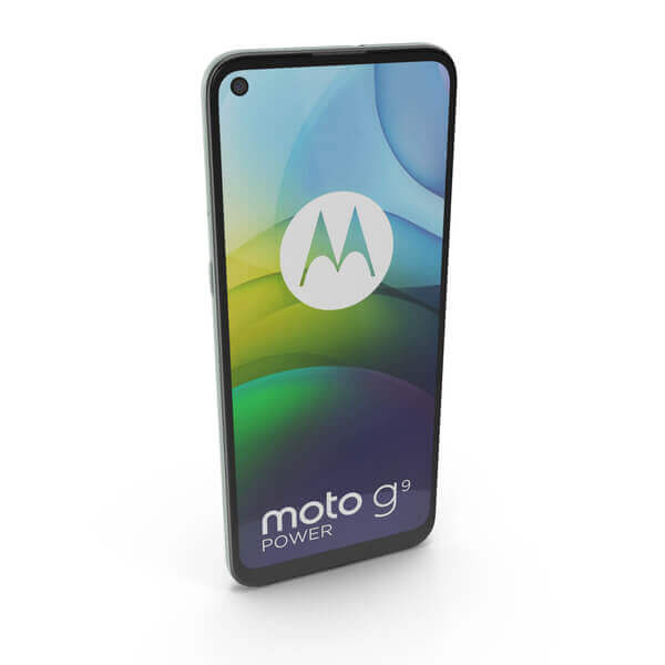 Motorola G9 Power - Metallic Green - 128GB - Good 2 Smartphone with Motorola logo displayed.