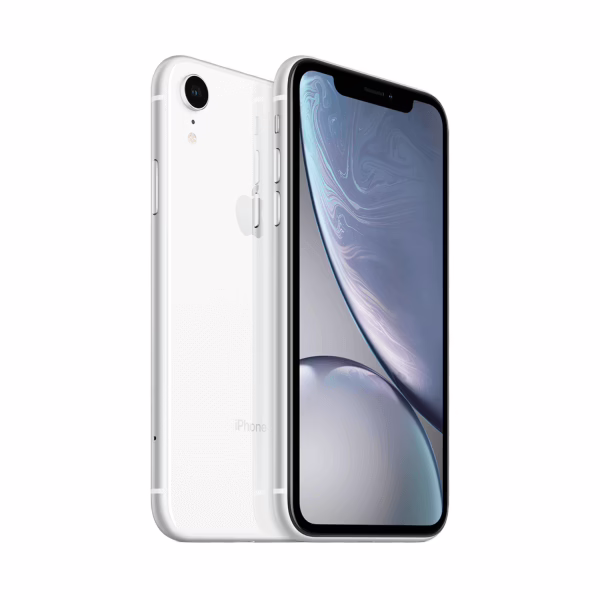 iPhone XR - White - 256GB - Like New 3 White iPhone XR with screen displayed.