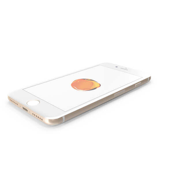 iPhone 7 - Gold - 32GB - Like New 4 Gold smartphone displaying a peach icon.