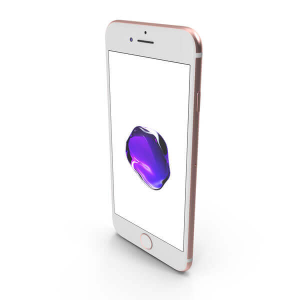 iPhone 7 - Rose Gold - 32GB - Like New 5 Smartphone displaying a purple object.