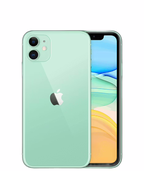 iPhone 11 - Green - 128GB - Like New 6 Mint green iPhone 11, front and back.