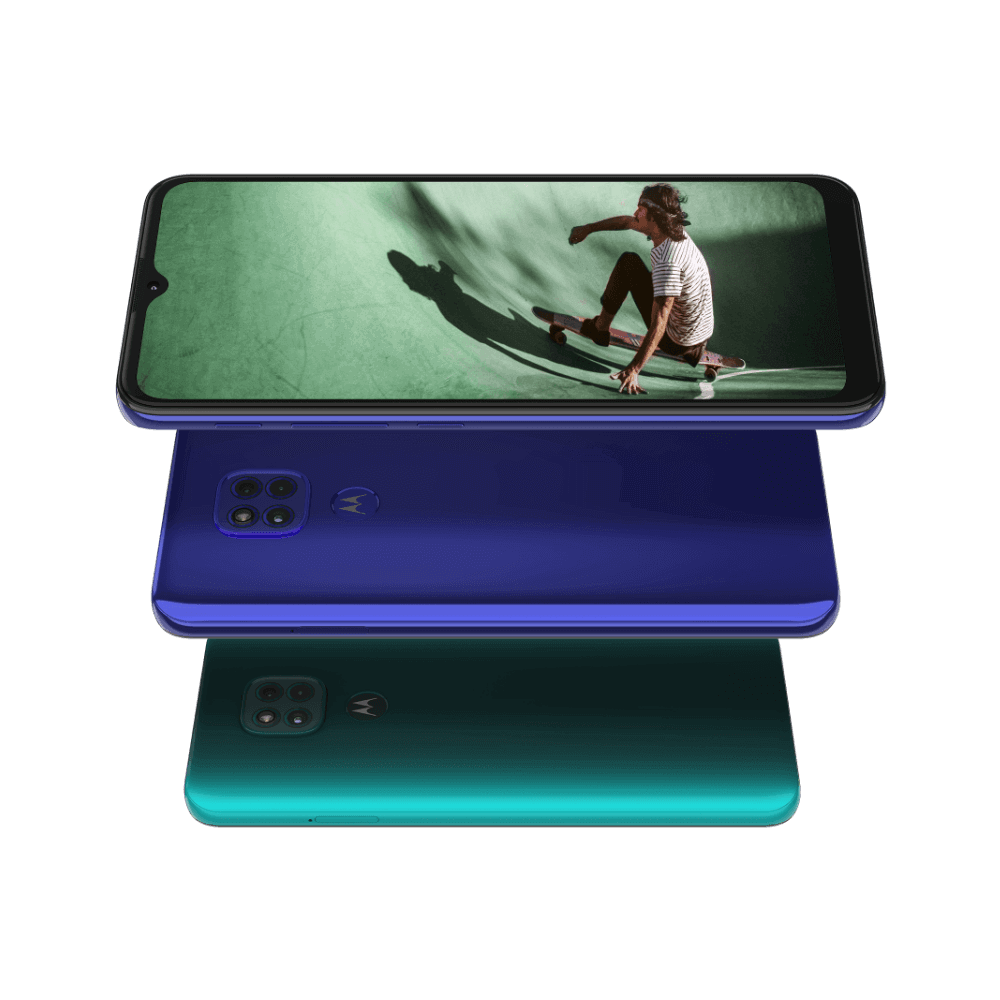 Motorola G9 Play - Sapphire Blue - 64GB - Good 4 Smartphone showcasing vibrant colour options
