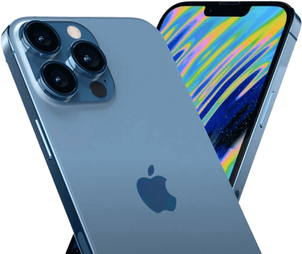iPhone 13 Pro - Pacific Blue - 256GB - Like New 2 Blue iPhone 13 with dual cameras