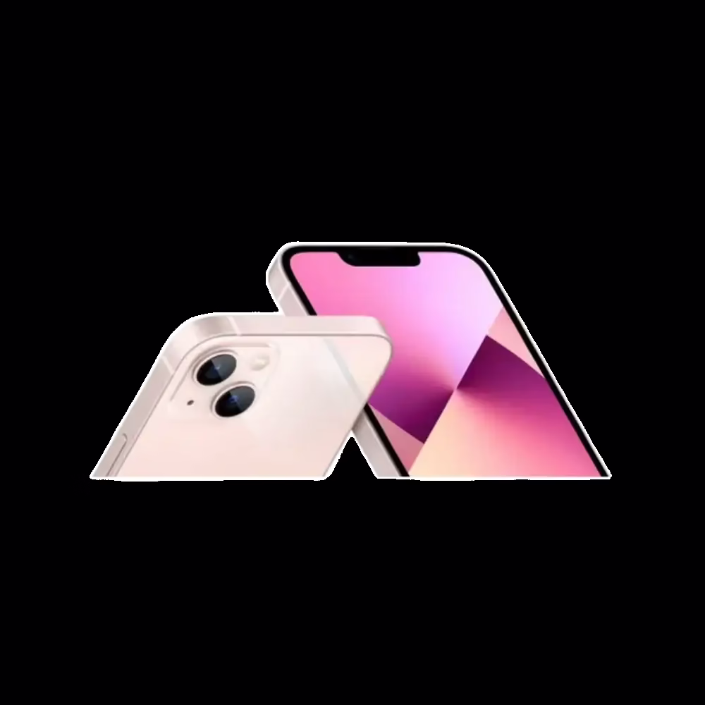 iPhone 13 - Pink - 128GB - Like New 7 Two iPhones with pink backgrounds.