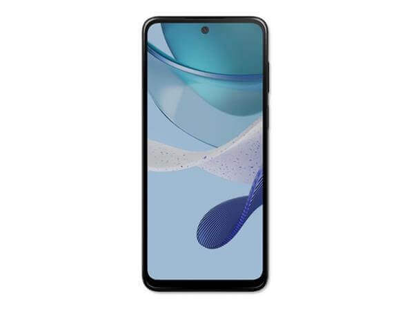 Motorola G53 5G - Ink Blue - 256GB - Excellent 5 Smartphone with abstract wallpaper design.