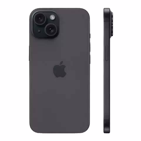 iPhone 15 Pro - 128GB - Black Titanium - Like New 6 Black iPhone with dual cameras